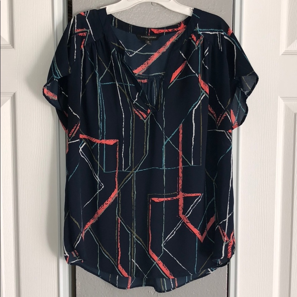 Banana Republic navy blouse